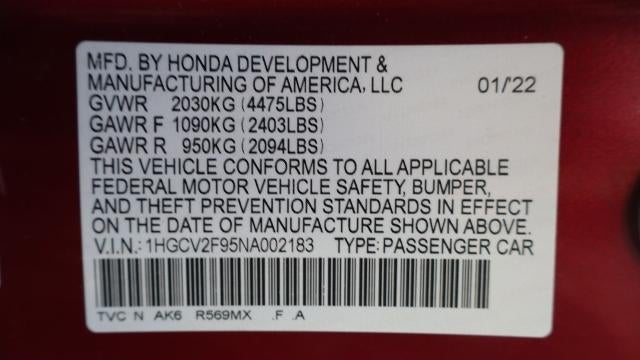 2022 Honda Accord Touring