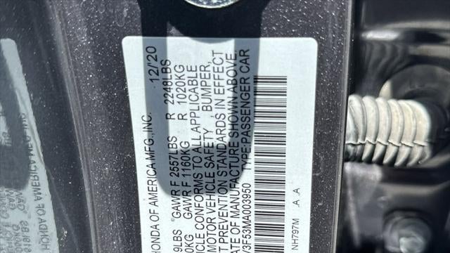 2021 Honda Accord Hybrid EX-L