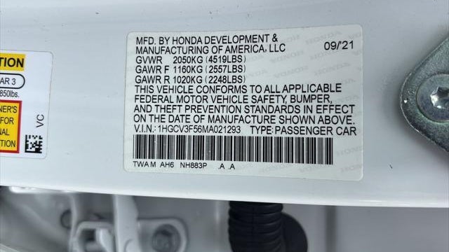 2021 Honda Accord Hybrid EX-L