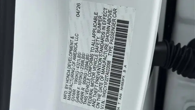 2026 Honda Accord LX