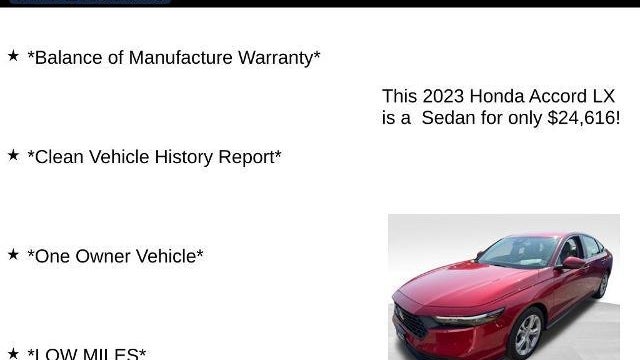 2023 Honda Accord LX