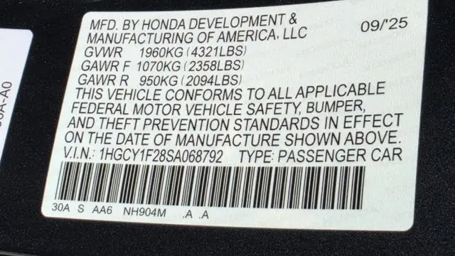 2025 Honda Accord LX