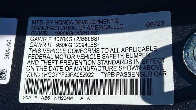 2023 Honda Accord EX