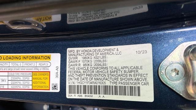 2024 Honda Accord EX