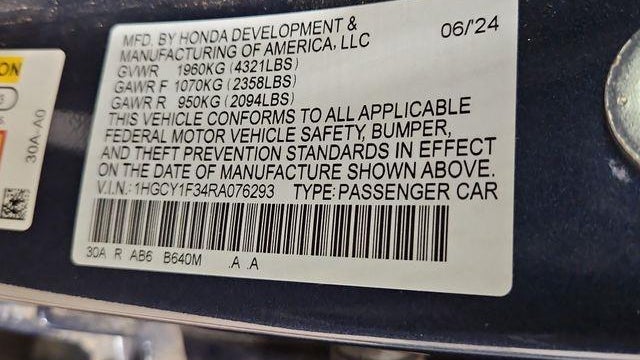 2024 Honda Accord EX