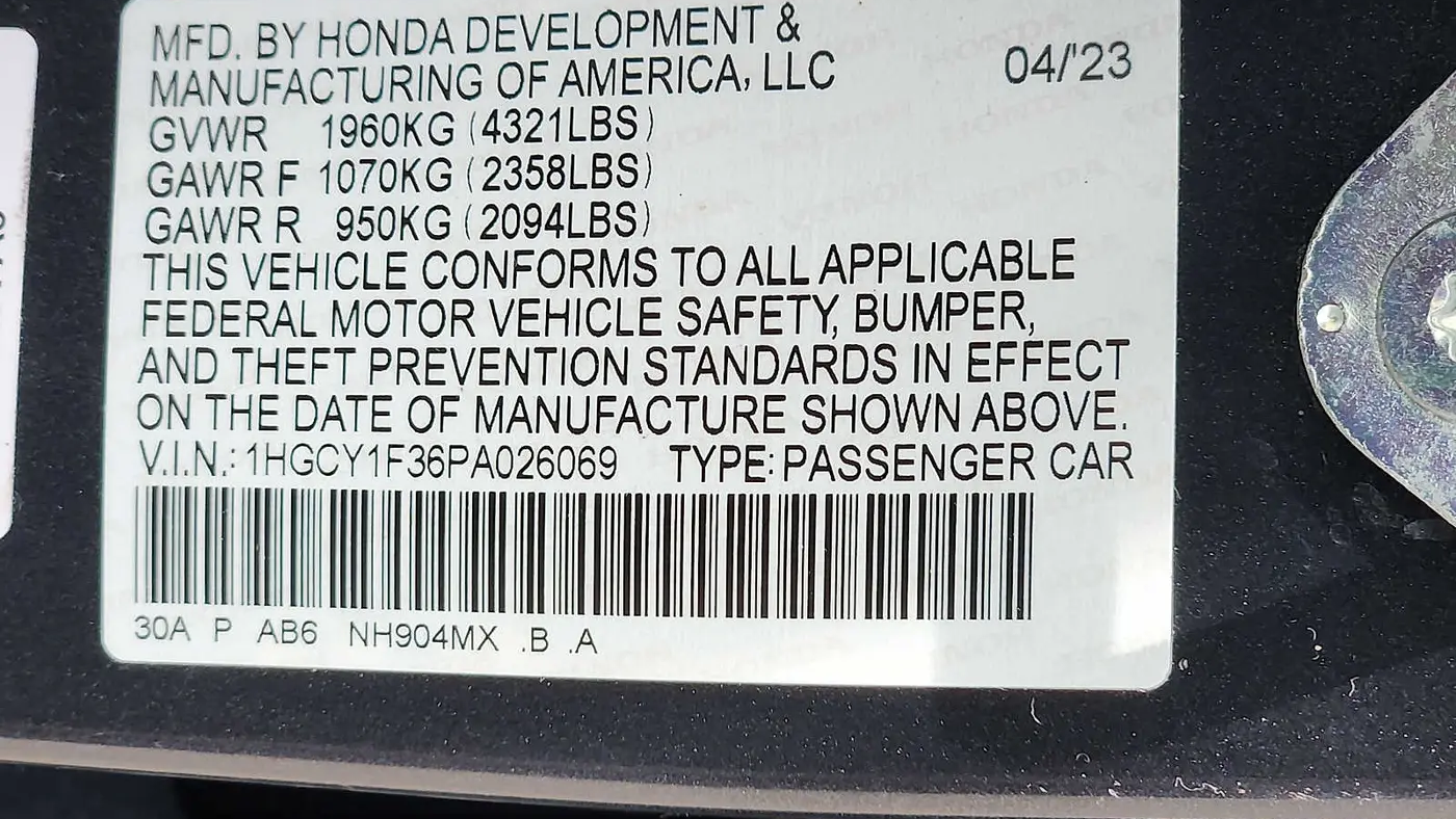 2023 Honda Accord EX