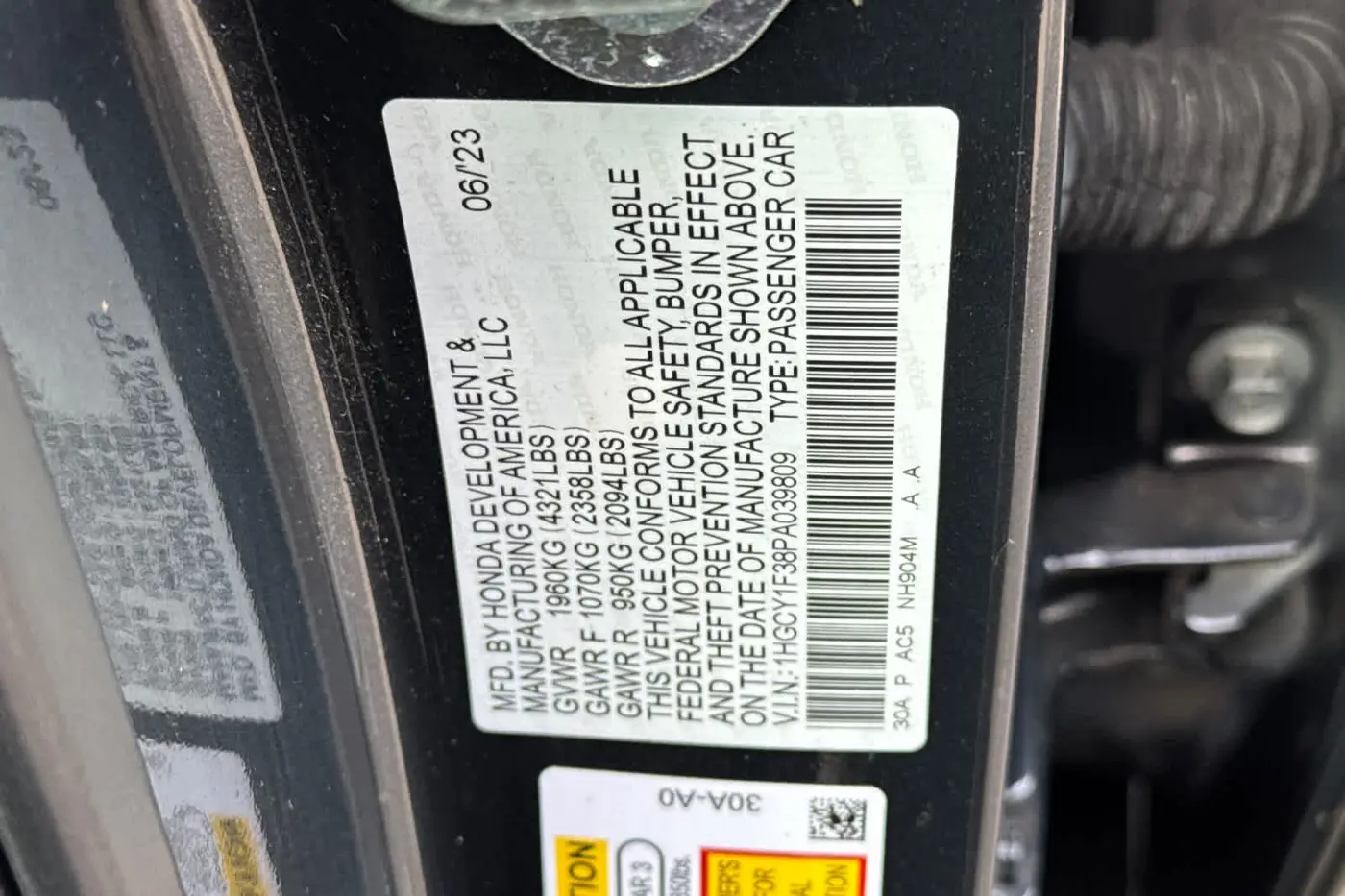 2023 Honda Accord - $24,176