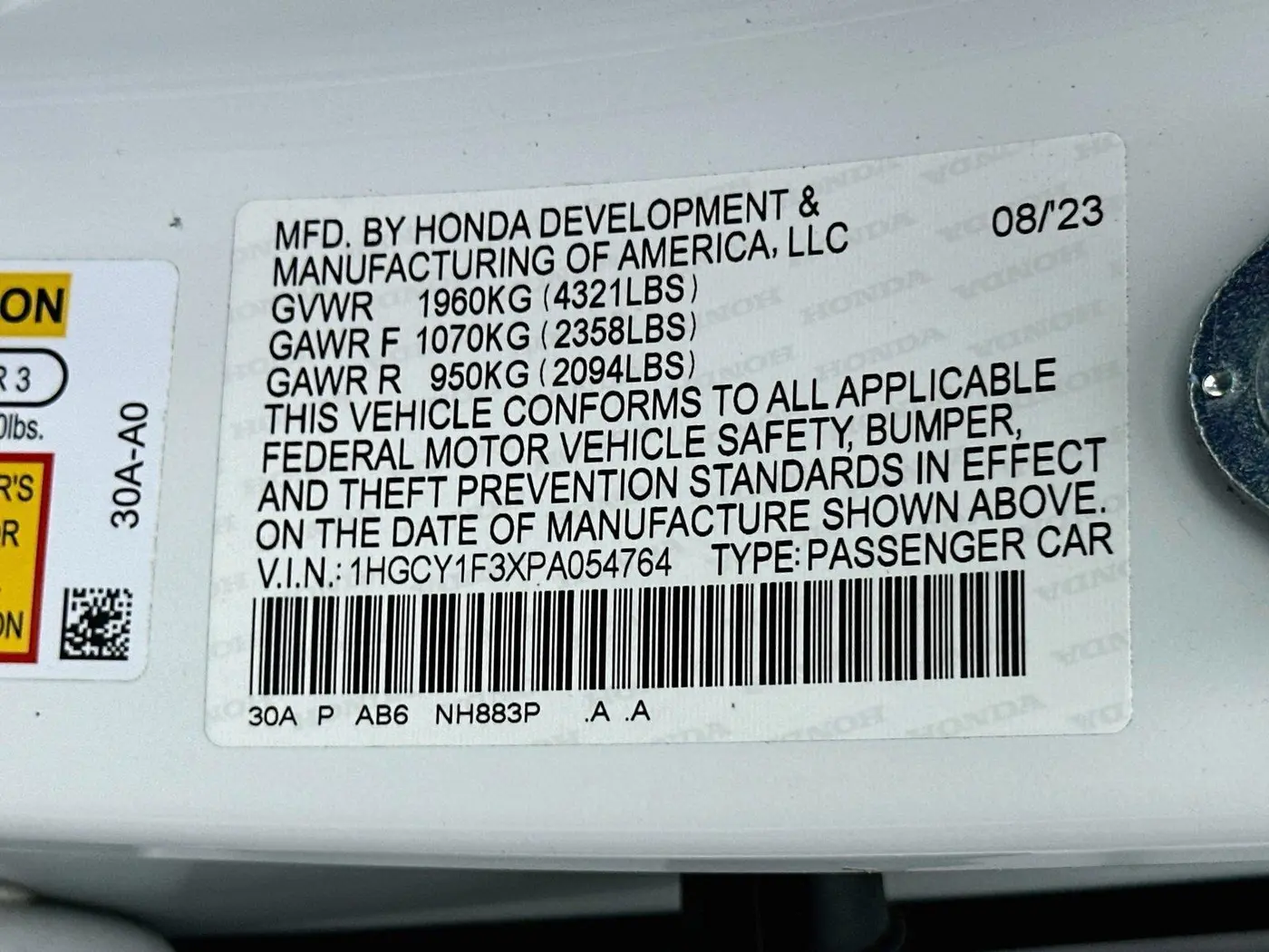 2023 Honda Accord - $22,995