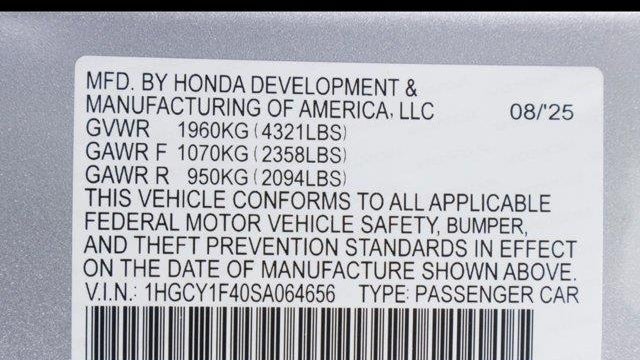 2025 Honda Accord SE