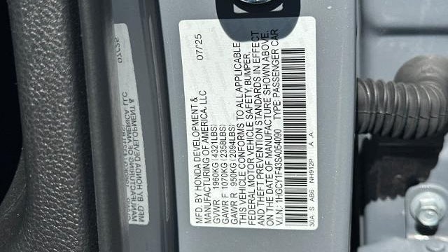 2025 Honda Accord SE