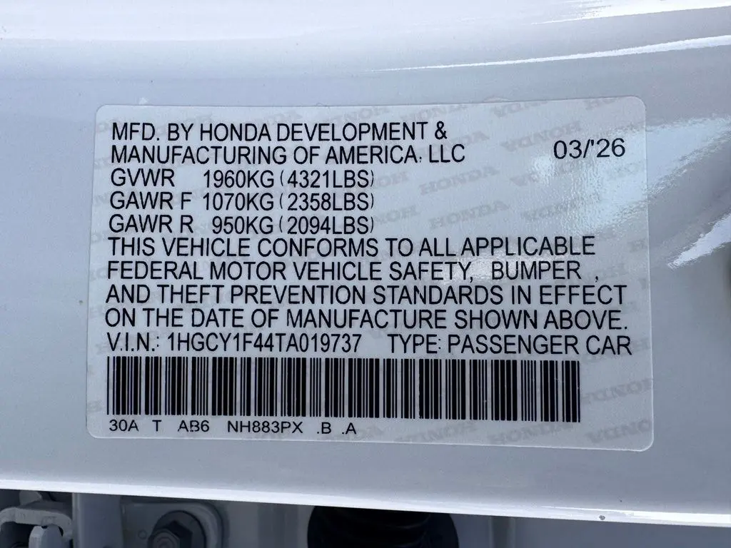 2026 Honda Accord - $30,999
