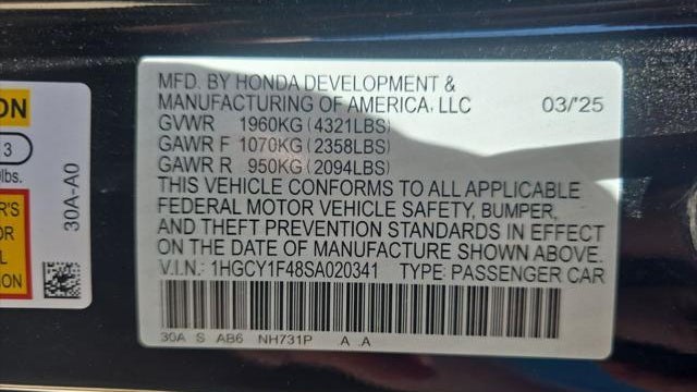 2025 Honda Accord SE