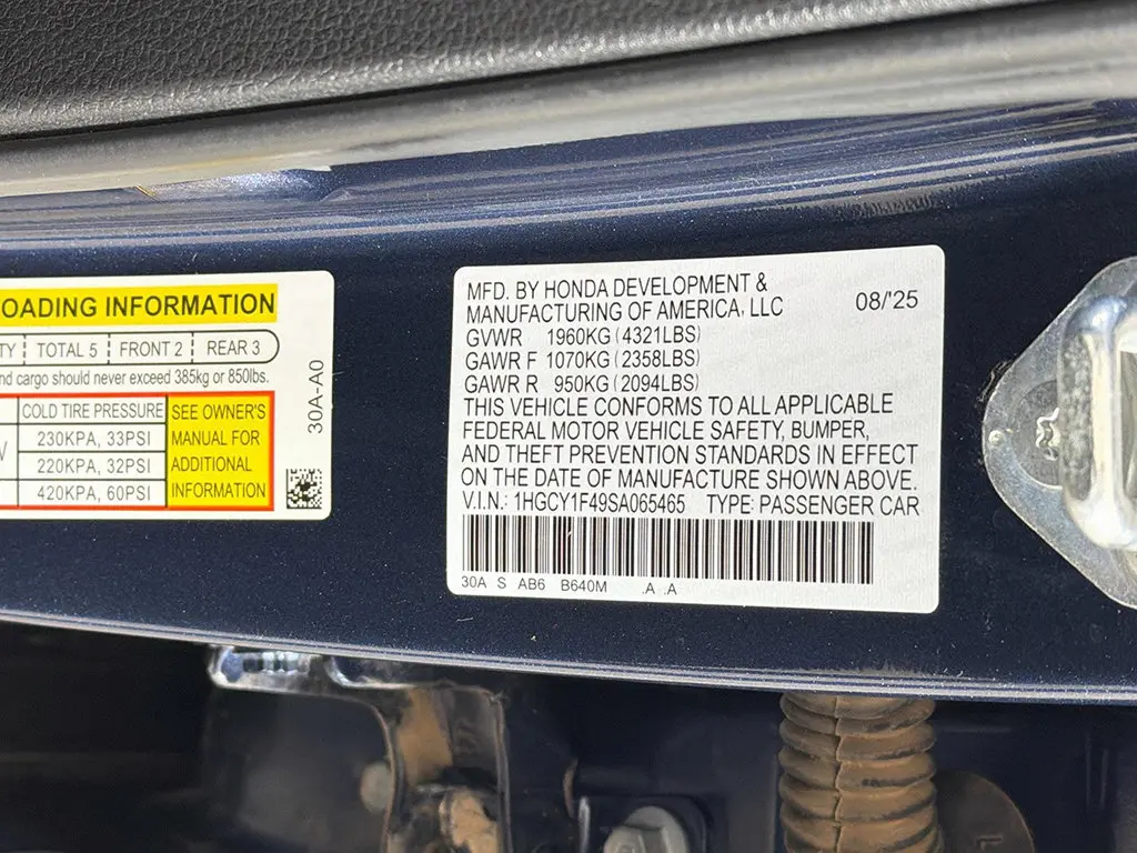 2025 Honda Accord - $24,999
