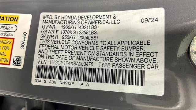 2025 Honda Accord SE