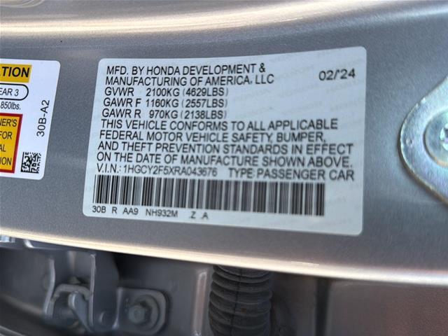 2024 Honda Accord - $25,900