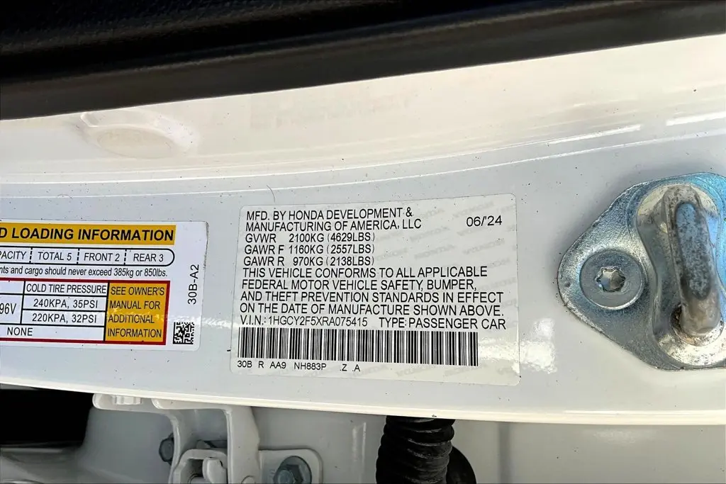 2024 Honda Accord - $24,795