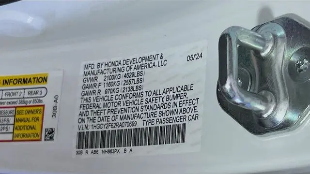 2024 Honda Accord Hybrid EX-L