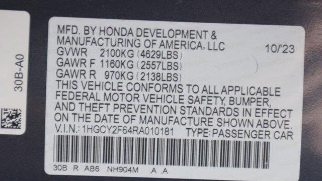 2024 Honda Accord Hybrid EX-L