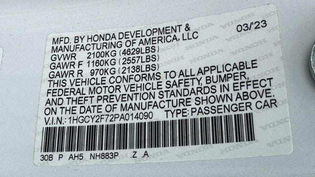 2023 Honda Accord Hybrid Sport-L