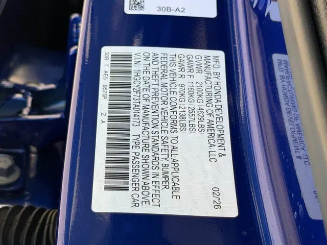 2026 Honda Accord - $33,500