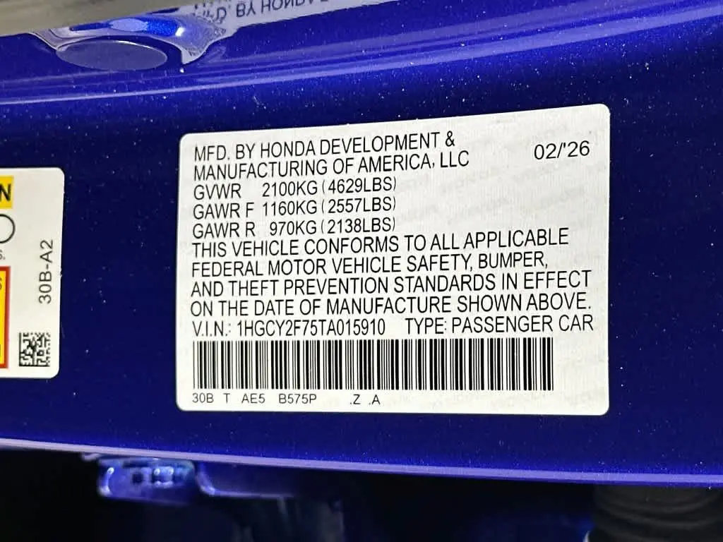 2026 Honda Accord - $32,355