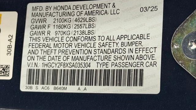 2025 Honda Accord Hybrid Touring