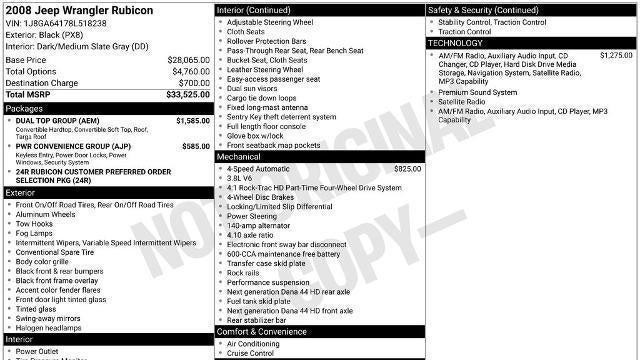2008 Jeep Wrangler Rubicon