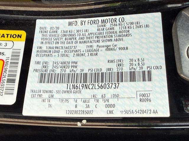 2020 Lincoln Continental - $23,412