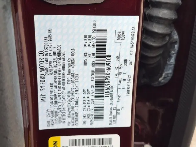 2019 Lincoln Continental - $28,599