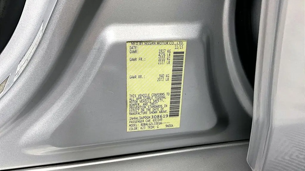 2016 Nissan Altima 2.5 S