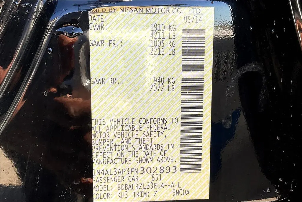 2015 Nissan Altima - $13,091