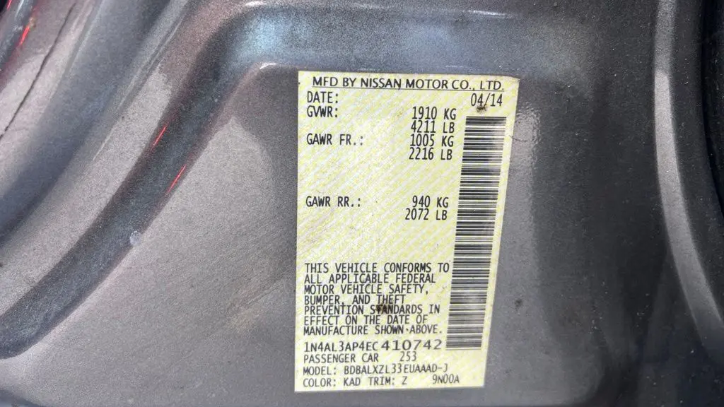 2014 Nissan Altima 2.5