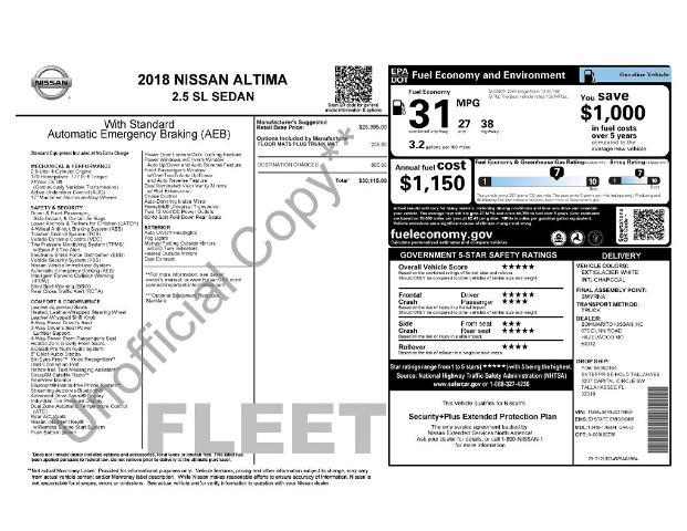 2018 Nissan Altima - $9,250