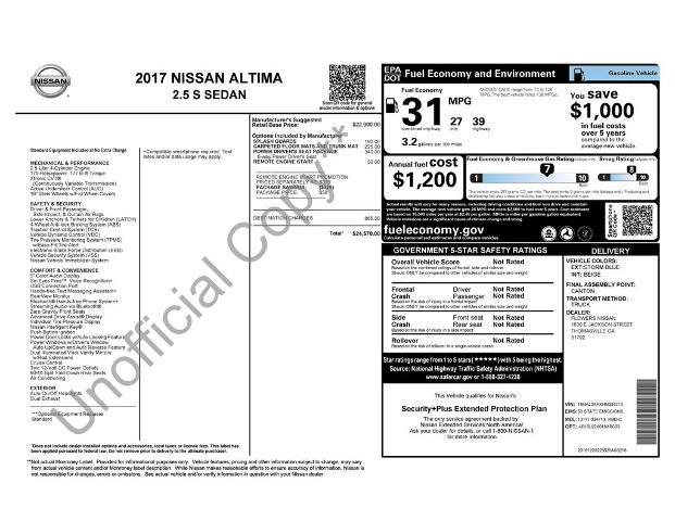 2017 Nissan Altima - $9,991