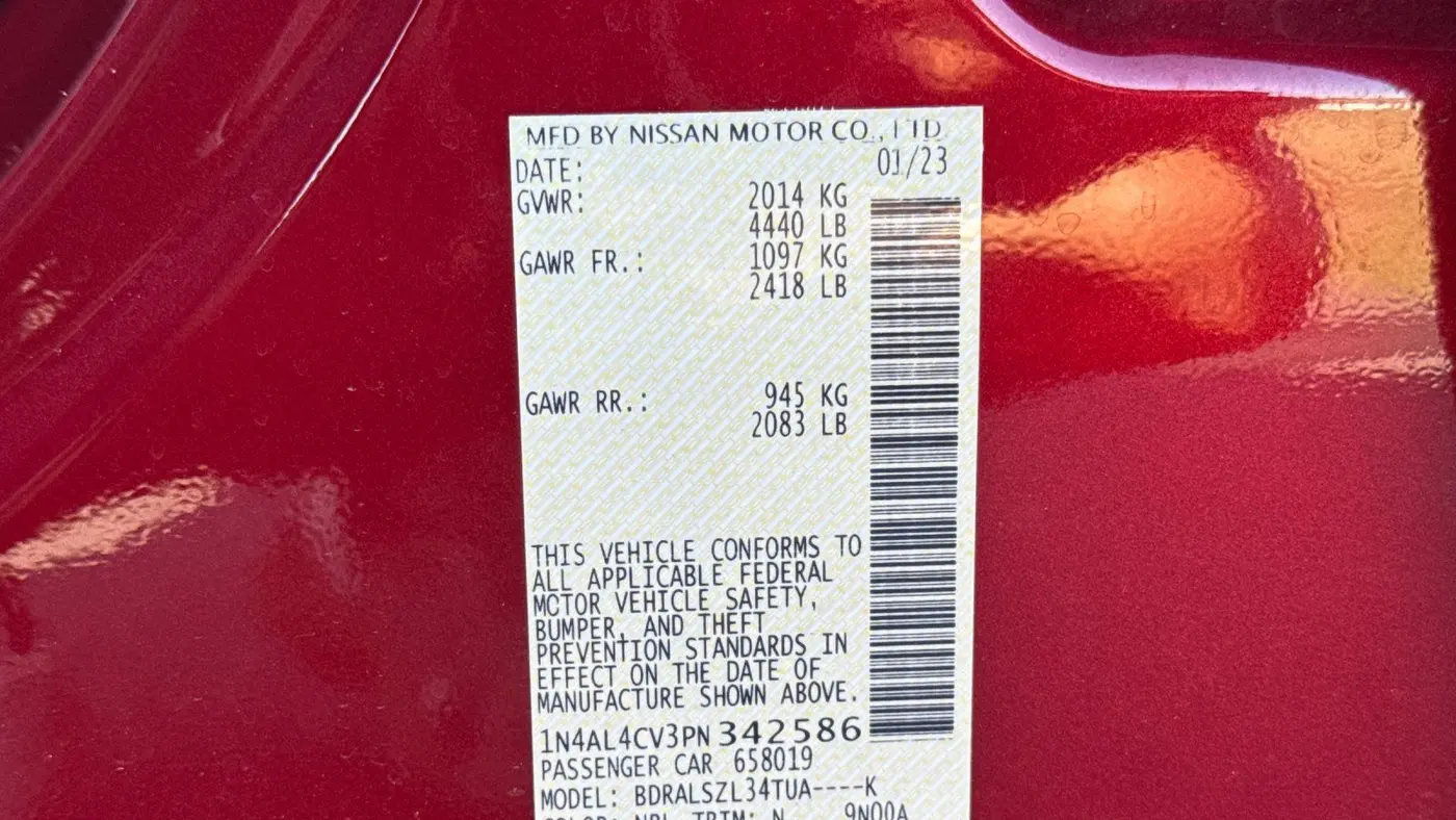 2023 Nissan Altima 2.0 SR
