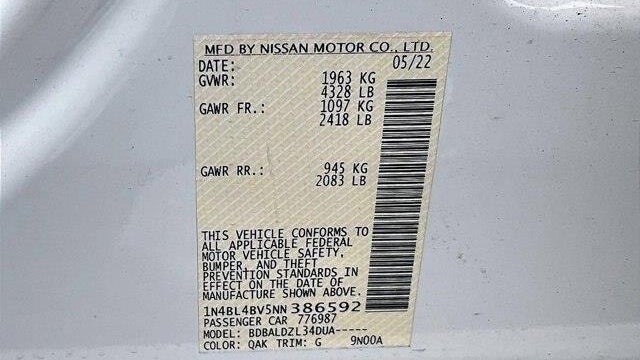 2022 Nissan Altima 2.5 S