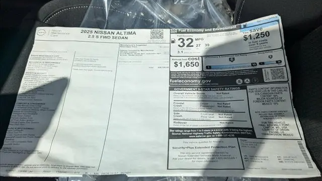 2025 Nissan Altima 2.5 S