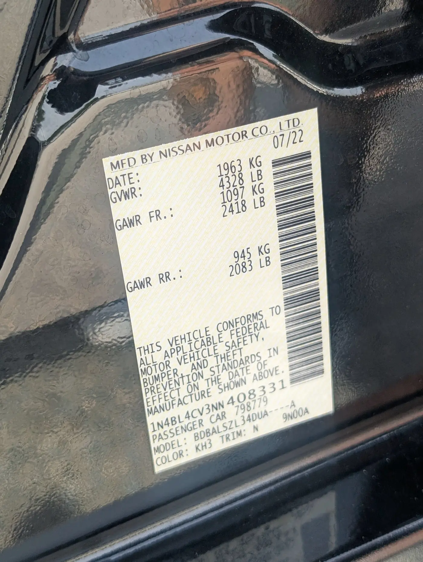 2022 Nissan Altima - $18,599