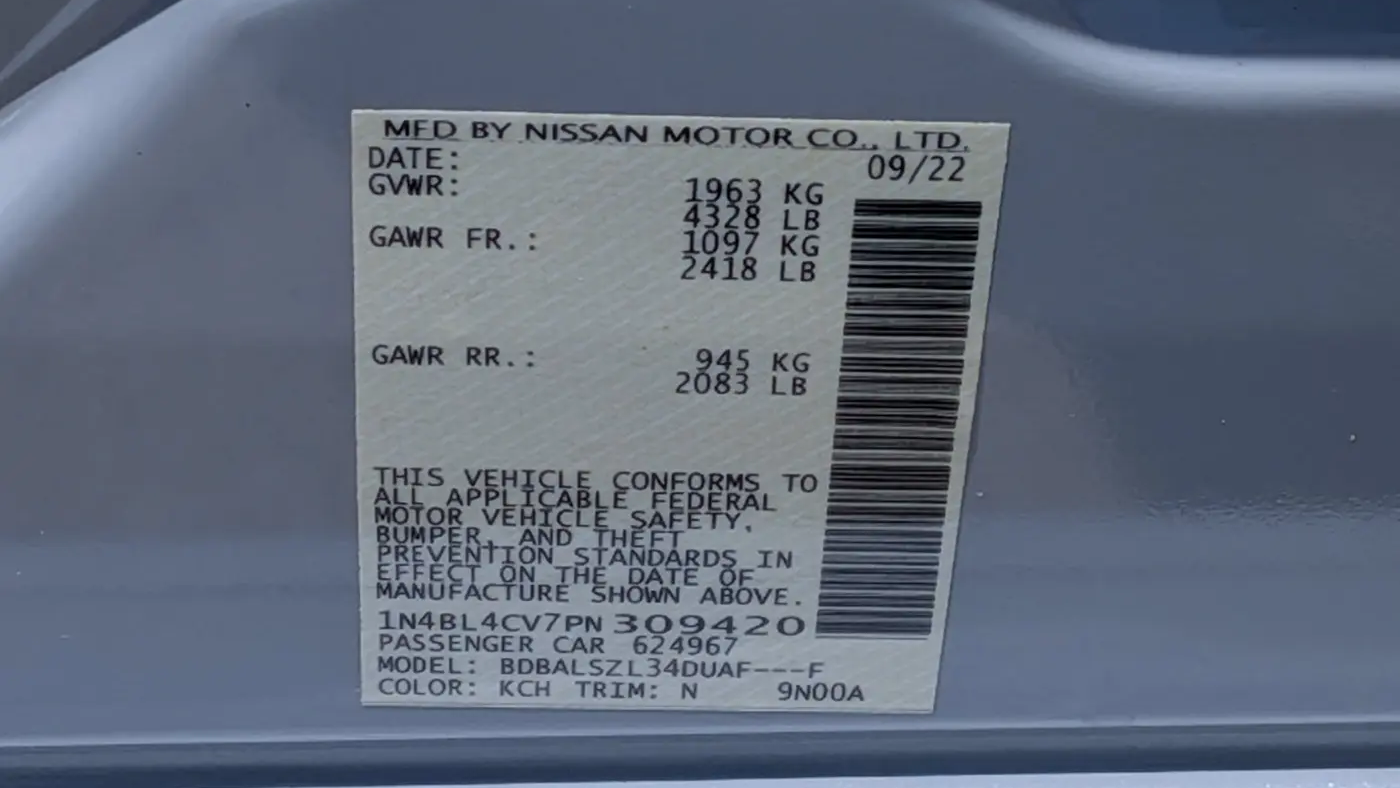 2023 Nissan Altima 2.5 SR