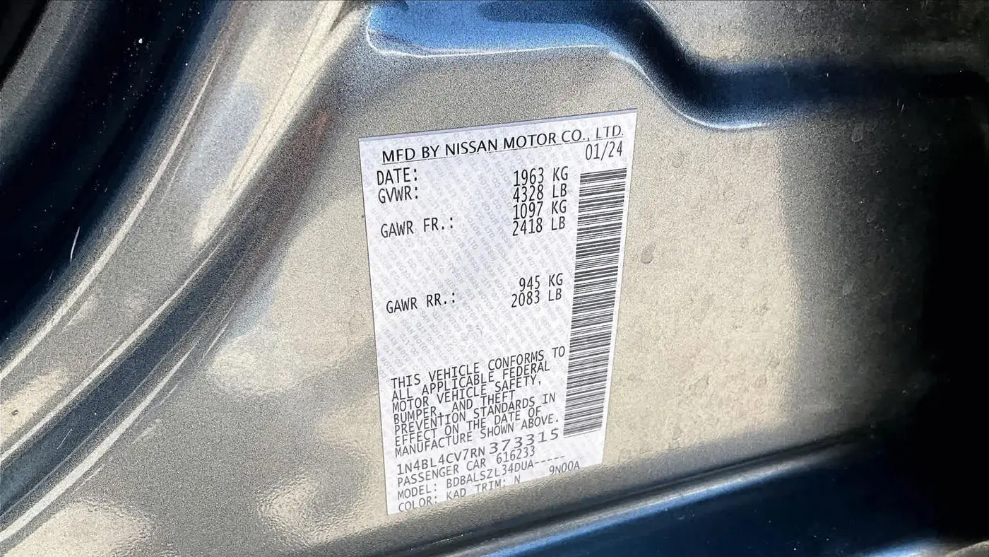 2024 Nissan Altima 2.5 SR