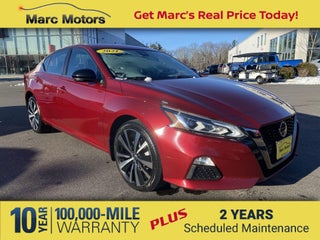 2021 Nissan Altima with Scarlet Ember Tintcoat Exterior