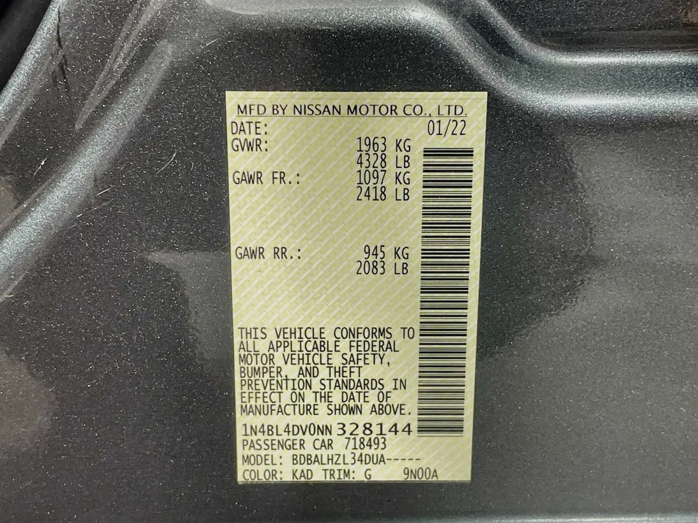 2022 Nissan Altima - $14,995