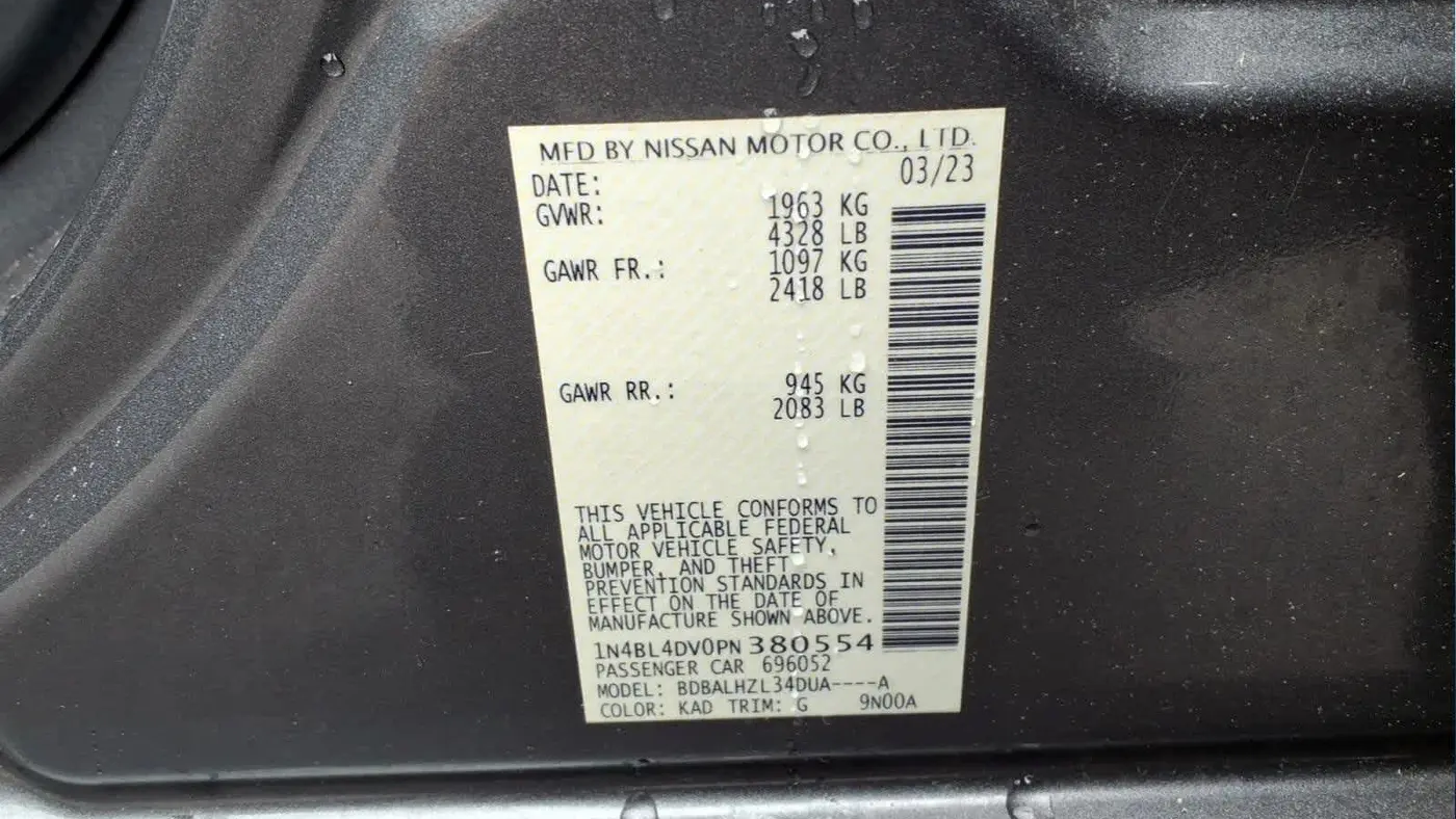 2023 Nissan Altima 2.5 SV