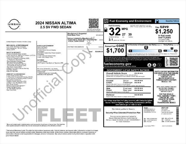 2024 Nissan Altima - $22,627