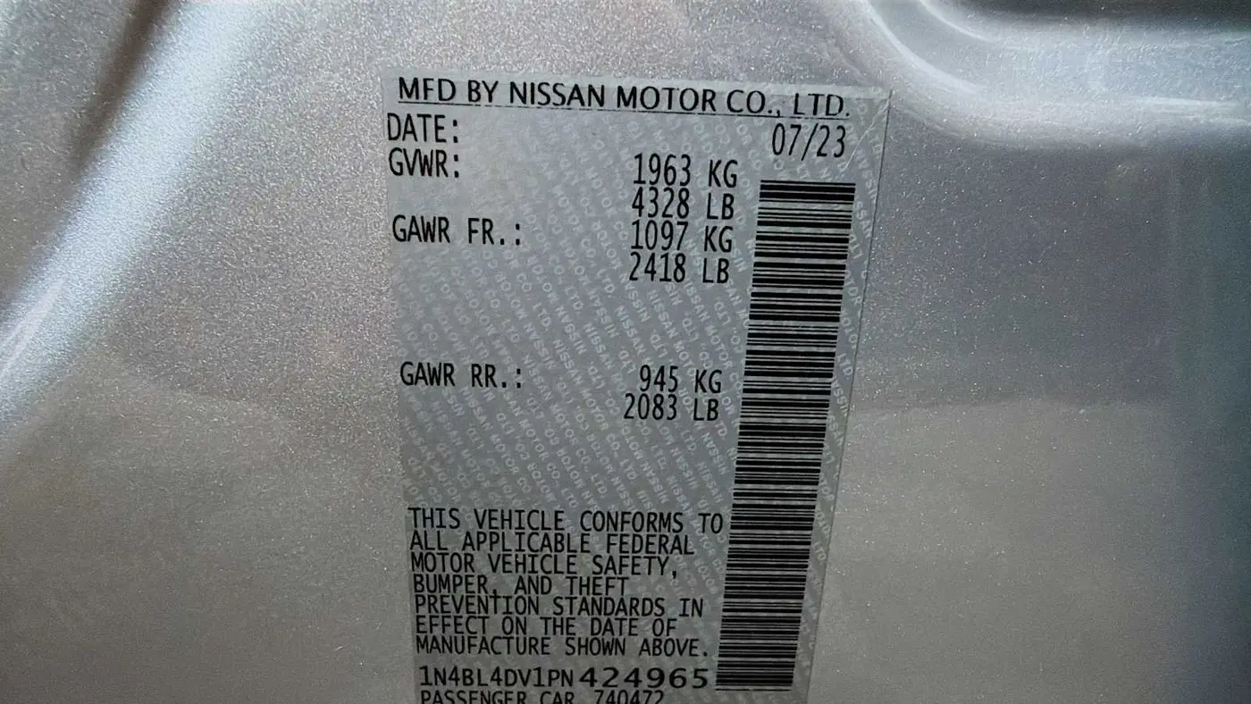 2023 Nissan Altima 2.5 SV