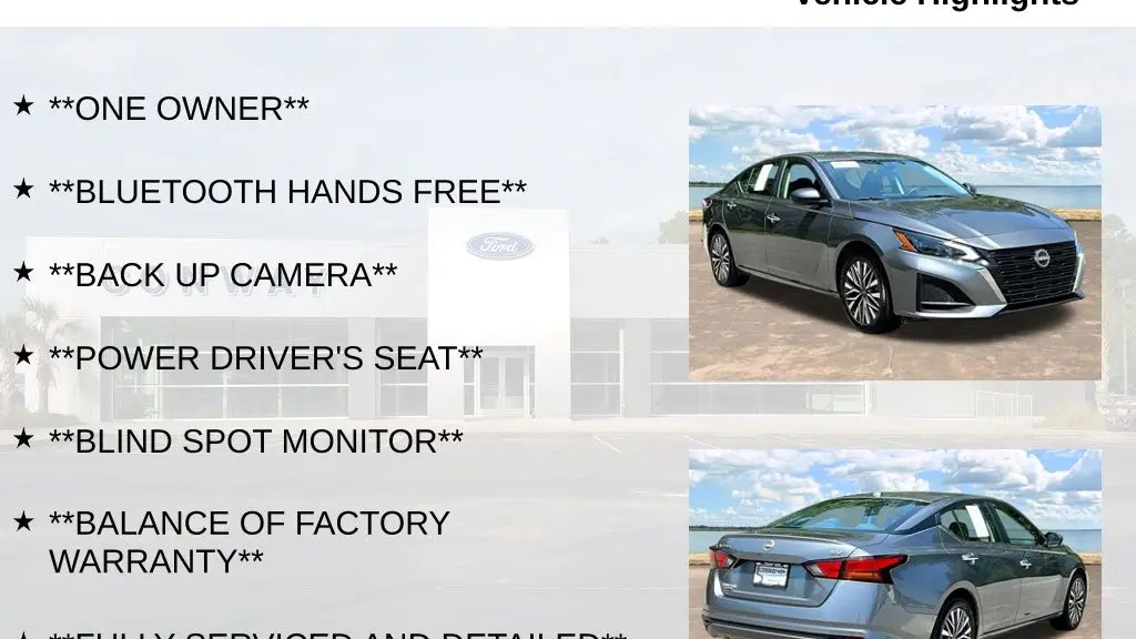 2024 Nissan Altima 2.5 SV