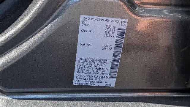 2025 Nissan Altima 2.5 SV