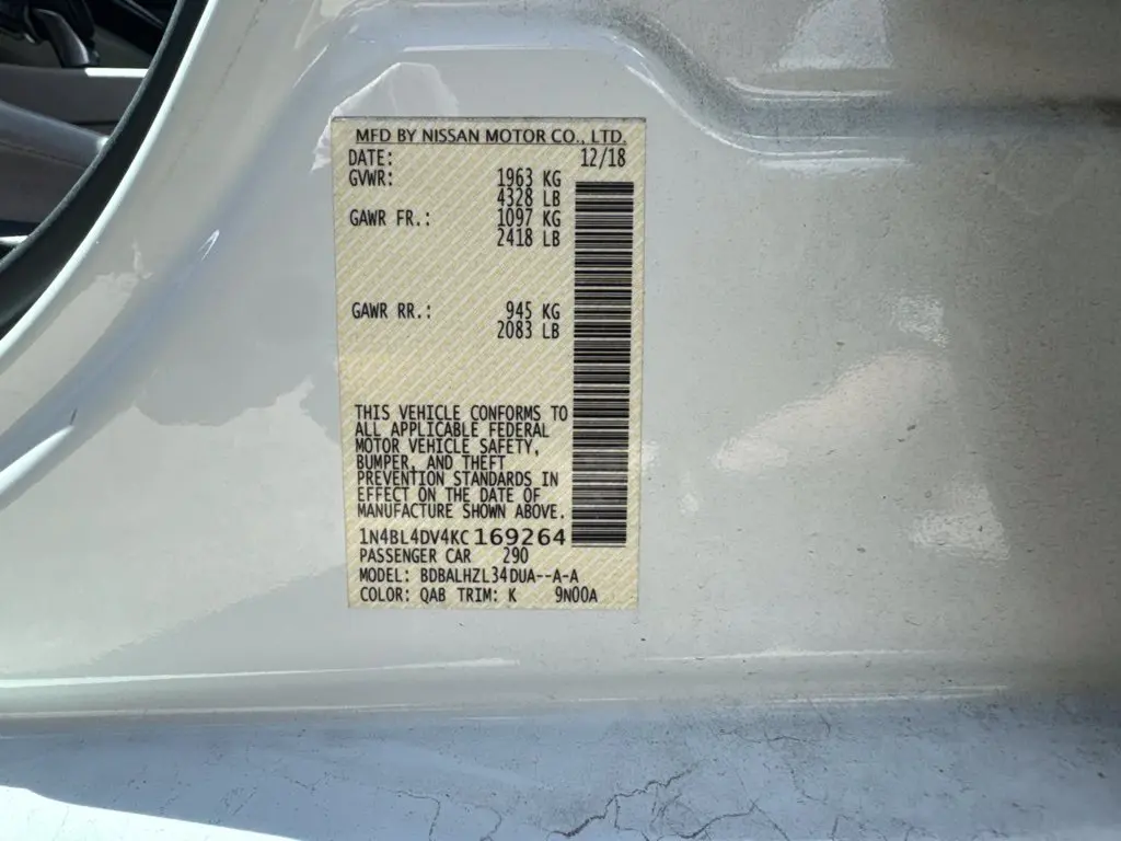 2019 Nissan Altima - $9,997