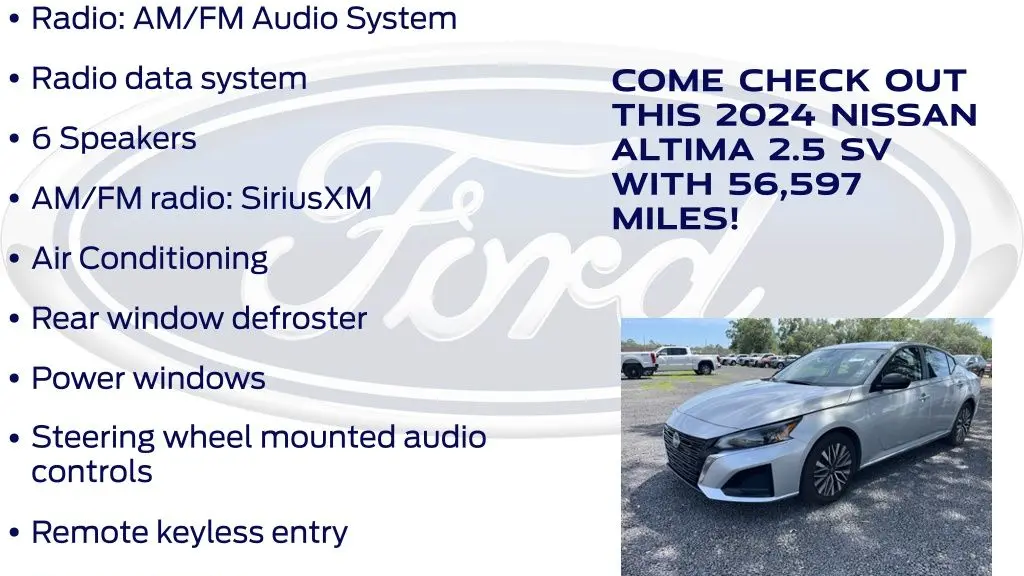 2024 Nissan Altima 2.5 SV