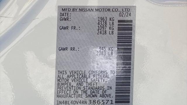 2024 Nissan Altima 2.5 SV